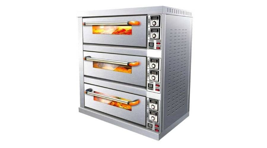 Stainless Steel Electrical Deck Oven 3 Trays  DO03